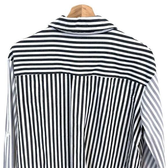 MIHOLL Strip Button Down 100% Cotton - Picture 5 of 5